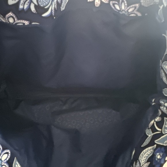 Vera Bradley Beach Straw Tote Nautical Anchor Blue & White Straw Bag Lined Large - Picture 3 of 9